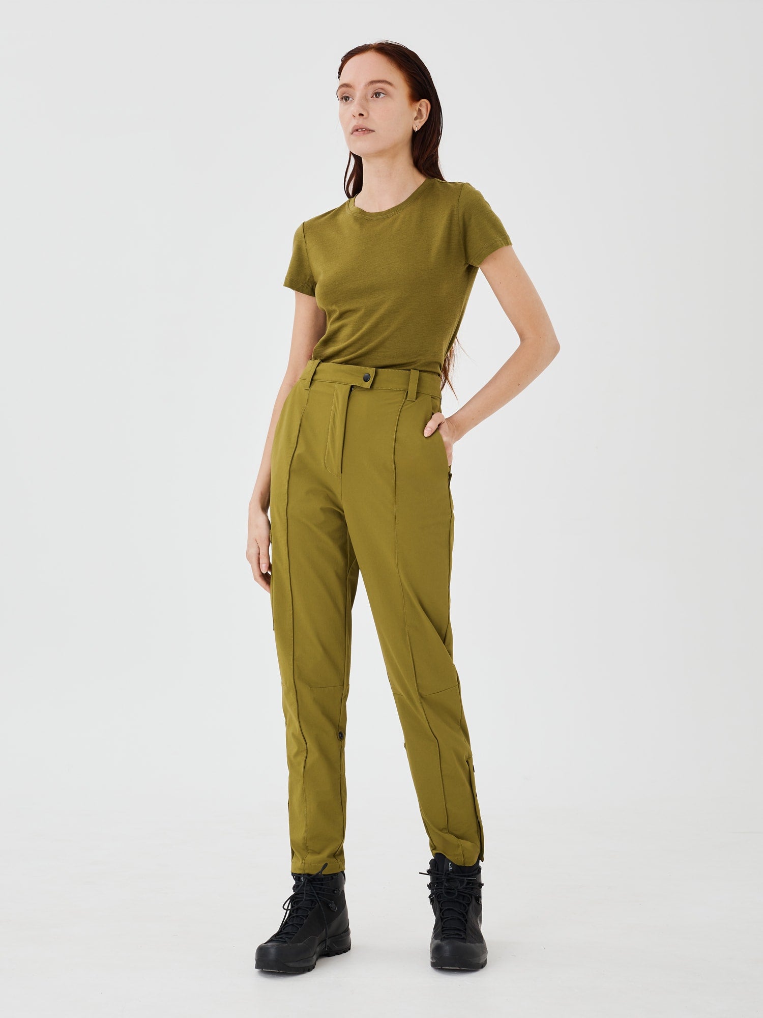Softshell Hiking Pants - Olive Green – Šumska