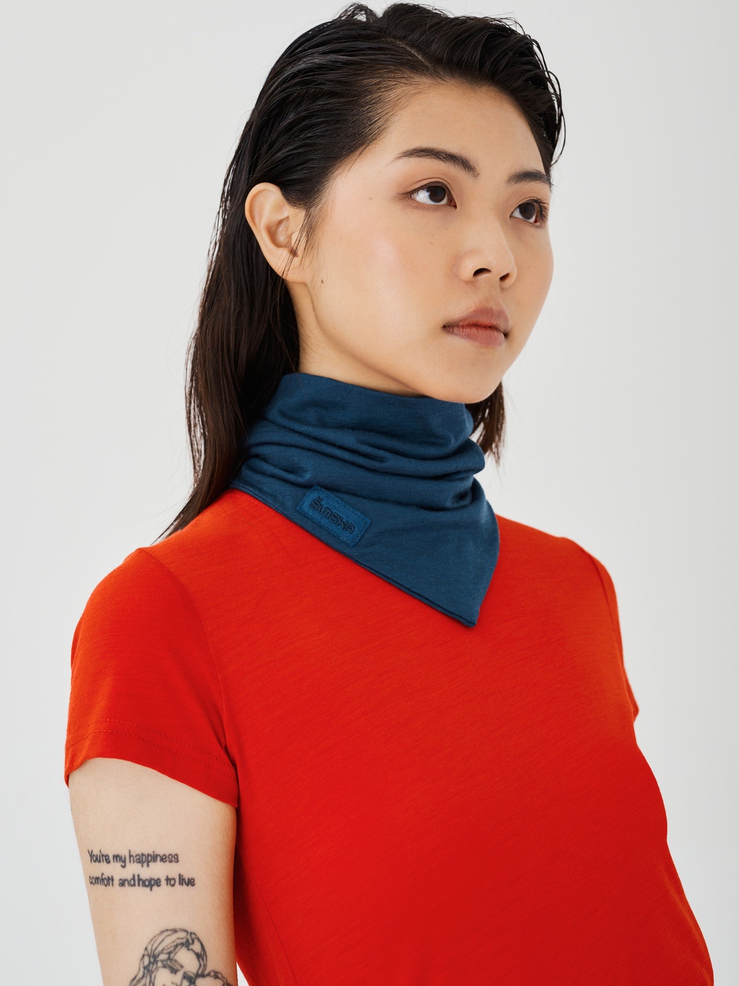 Merino Snood - Blue